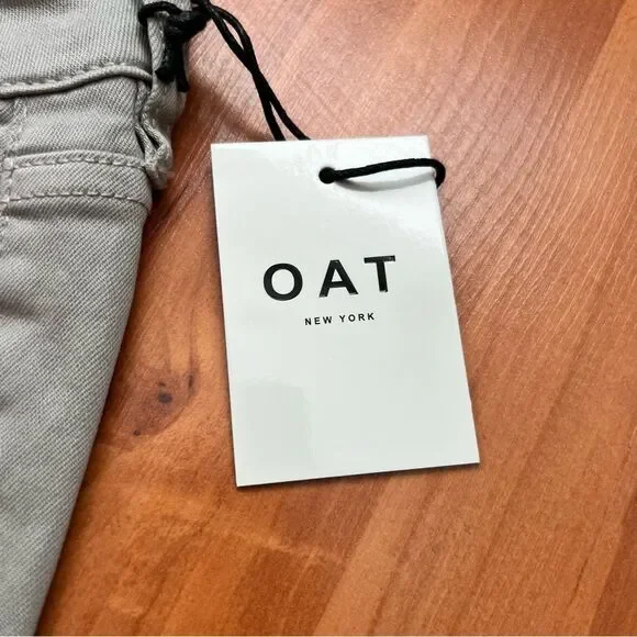 OAT NEW YORK Mid-rise skinny ankle jeans 🌺 stretch 🌺 NWT 🌺 gray 🌺 size 25 - Picture 3 of 10